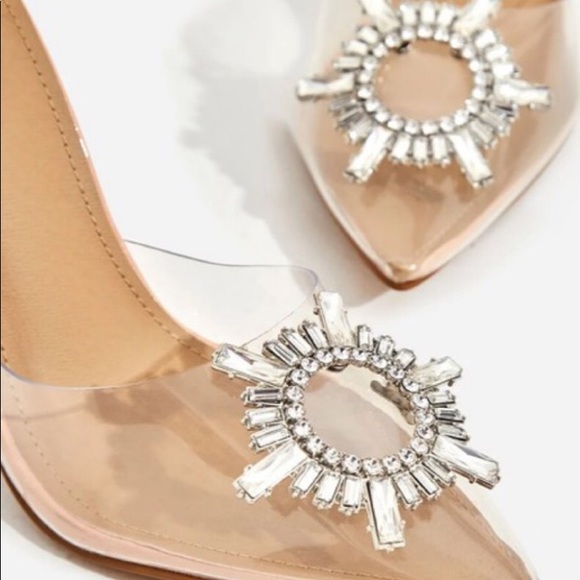 Clear Rhinestone Heels - Picture 2 of 3
